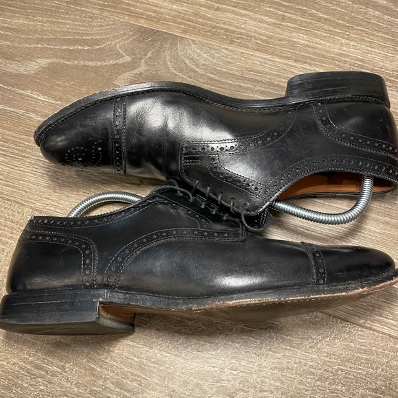 Allen Edmonds Mens Sanford  Derby Dress Shoes Cap Toe Black  Size 10.5 D main image 4